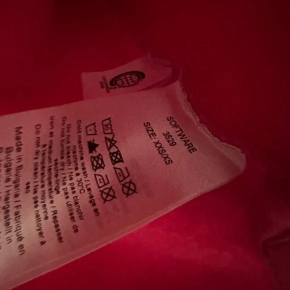 Ganni Hot Pink Hoodie Sweatshirt Oversized size XS - Picture 4 of 4